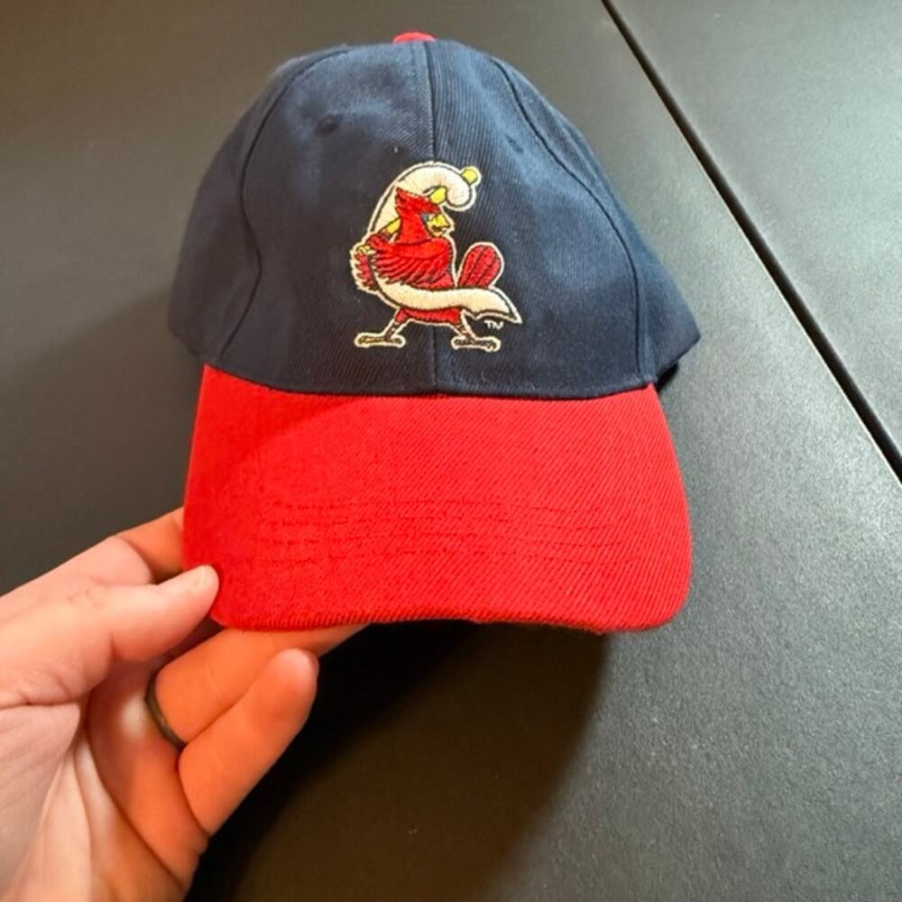 Navy Red Cardinals C Baseball Hat Adjustable DIS Sports Acrylic Embroidered - Picture 5 of 5
